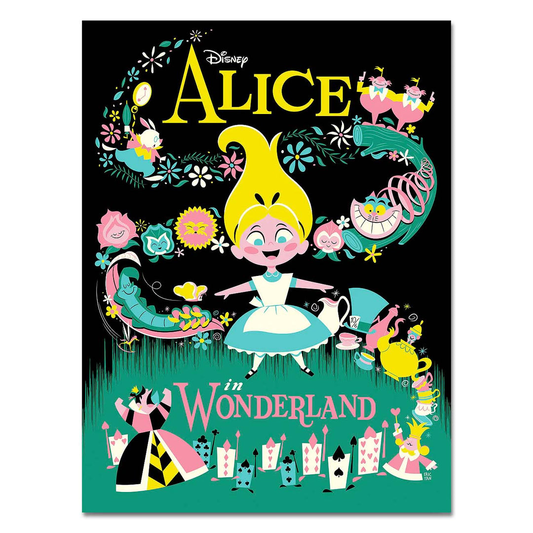 Eric Tan Disney Journey Through Wonderland Limited Edition Canvas Giclee