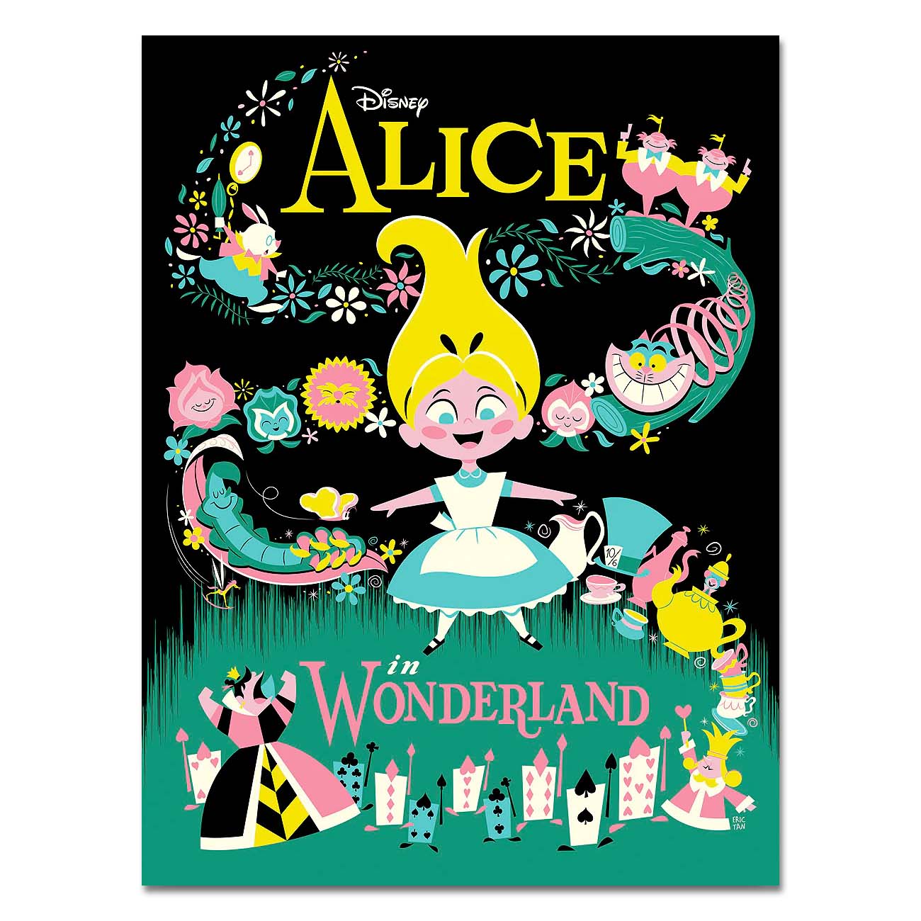 Eric Tan Disney Journey Through Wonderland Limited Edition Canvas Giclee