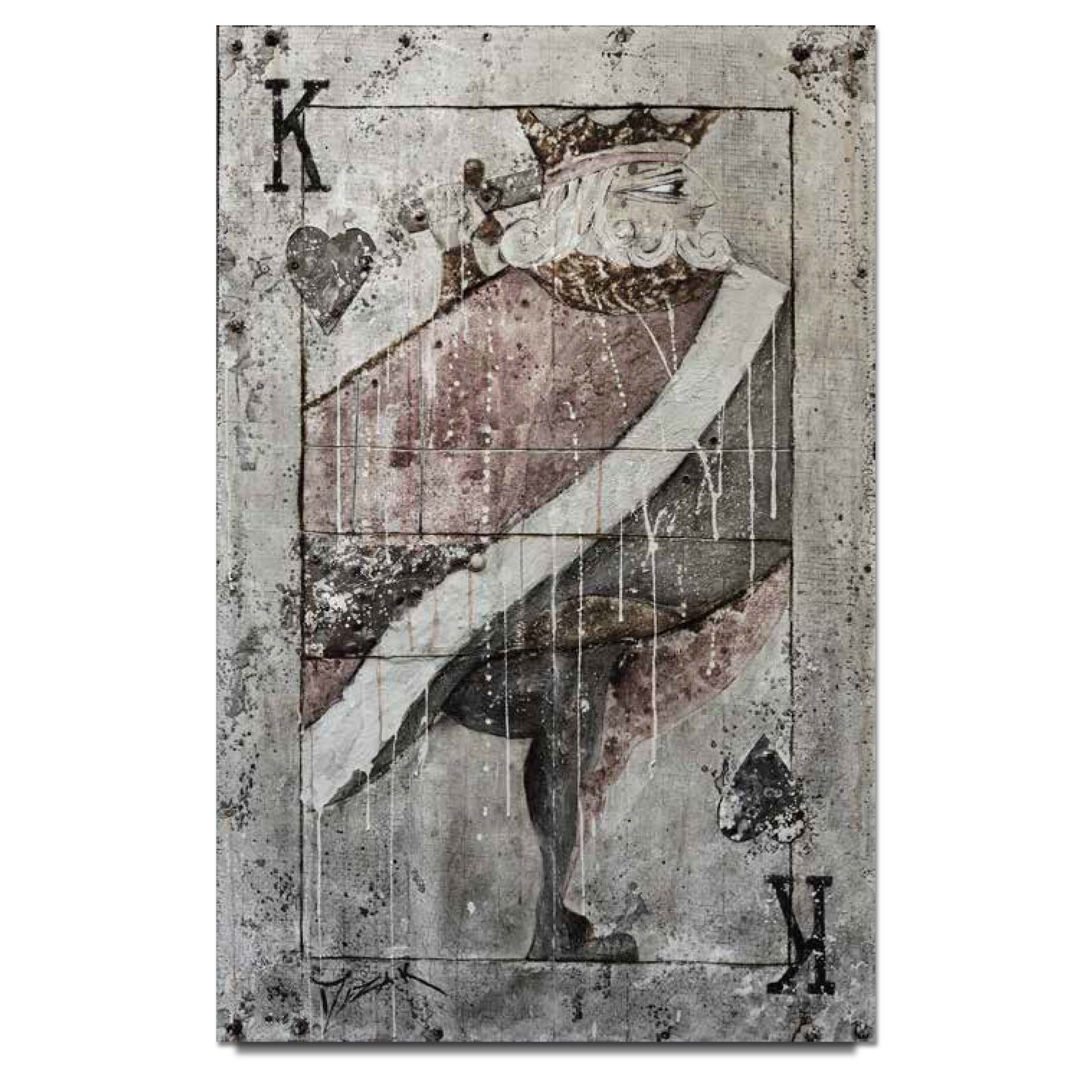 Trevor Mezak King of Hearts Limited Edition Canvas Giclee