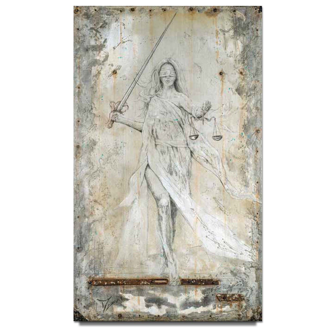 Trevor Mezak Lady Justice Limited Edition Canvas Giclee