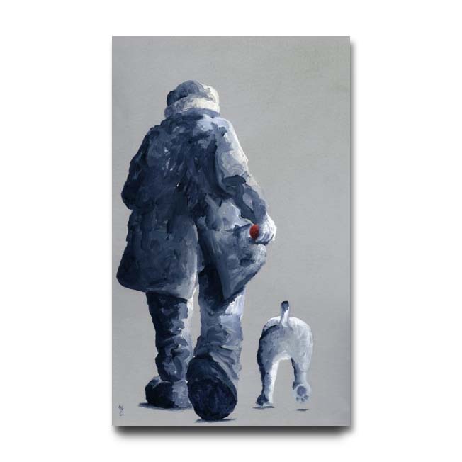 Mackenzie Thorpe Let's Go For a Walk Limited Edition Paper Giclee