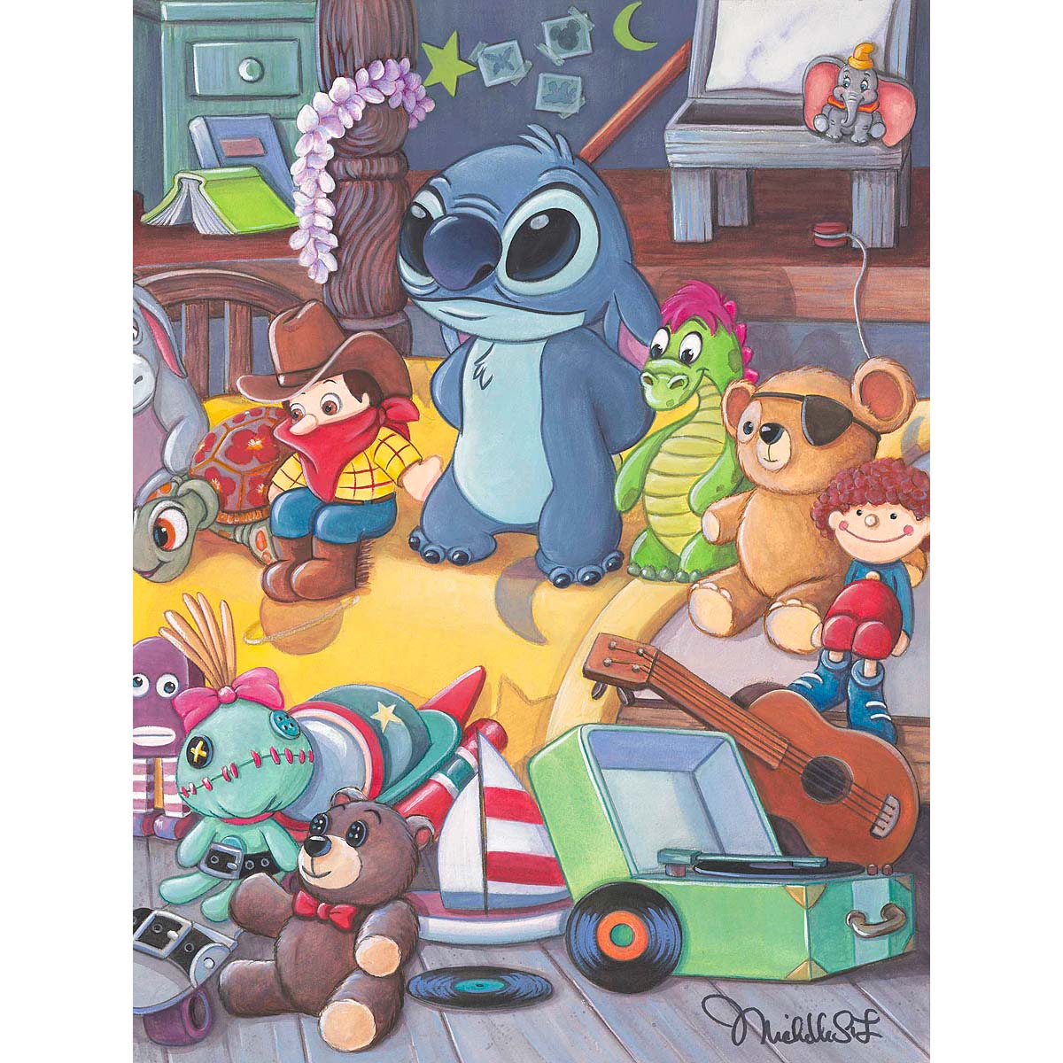 Michelle St. Laurent Disney Lilo's Toys Limited Edition Canvas Giclee