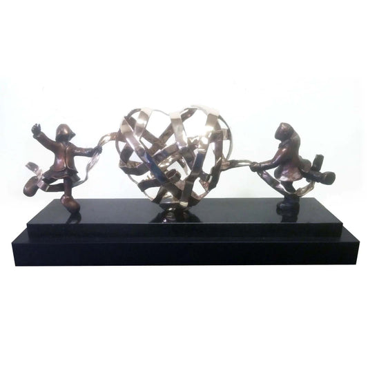 Mackenzie Thorpe "Lovers Entwined" Sculpture