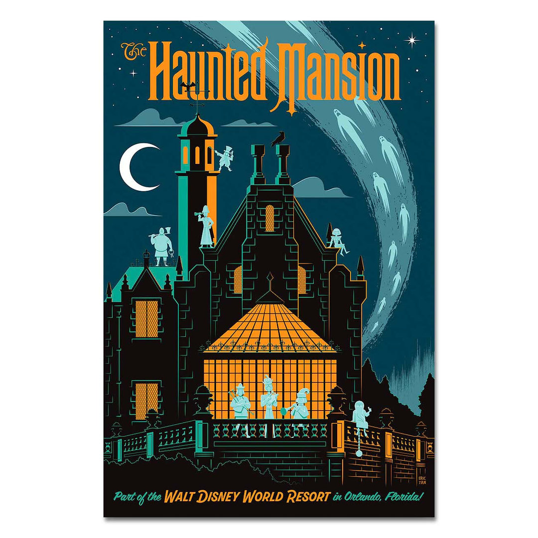 Eric Tan Disney Magic Kingdom's Haunted Mansion Limited Edition Canvas Giclee