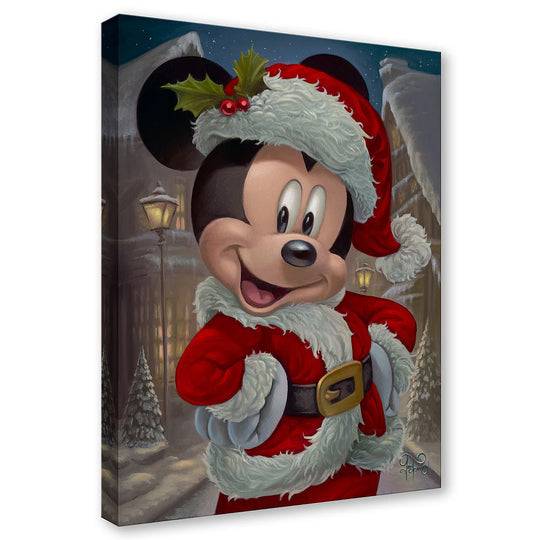 Jared Franco Disney Merry Mickey Limited Edition Canvas Giclee
