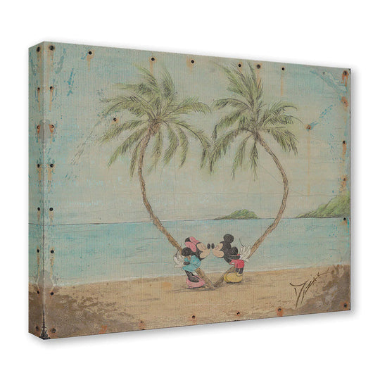 Trevor Mezak Disney Mickey and Minnie in Love Limited Edition Canvas Giclee