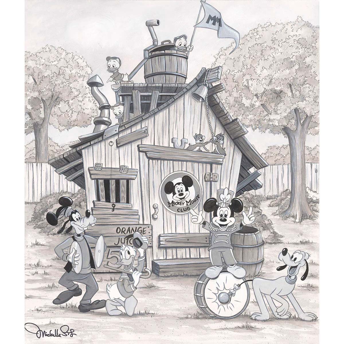 Michelle St. Laurent Disney Mickey Mouse Clubhouse Limited Edition Canvas Giclee