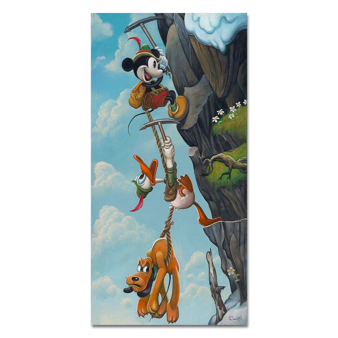 Bob Doucette Disney "Mickey's Alpine Adventure" Limited Edition Canvas Giclee