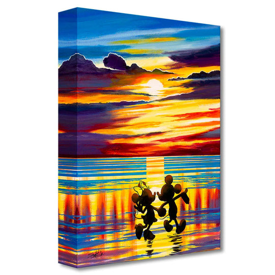 Stephen Fishwick Disney Sunset Stroll Limited Edition Canvas Giclee