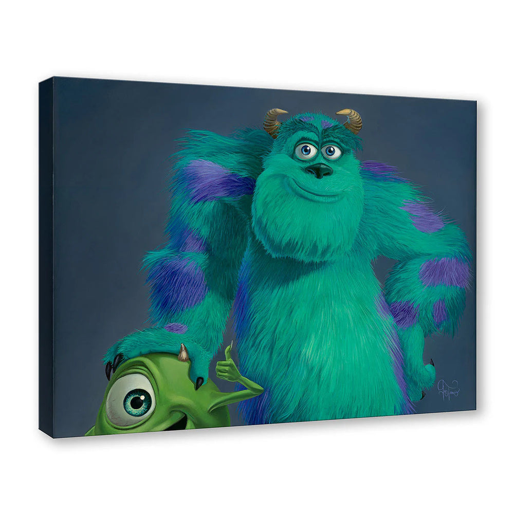 Jared Franco Disney Mike and Sully Limited Edition Canvas Giclee