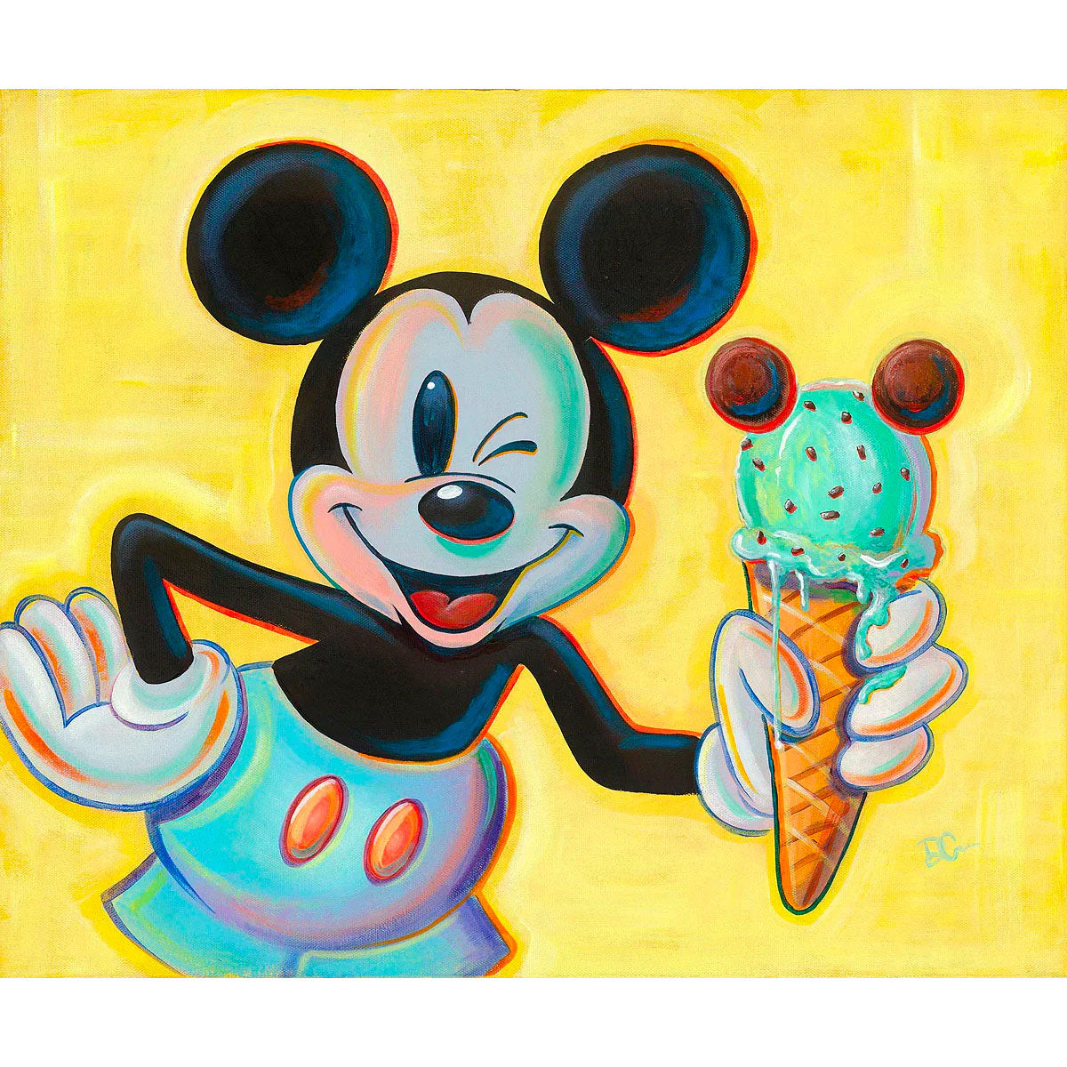 Dom Corona Disney Minty Mouse Limited Edition Canvas Giclee