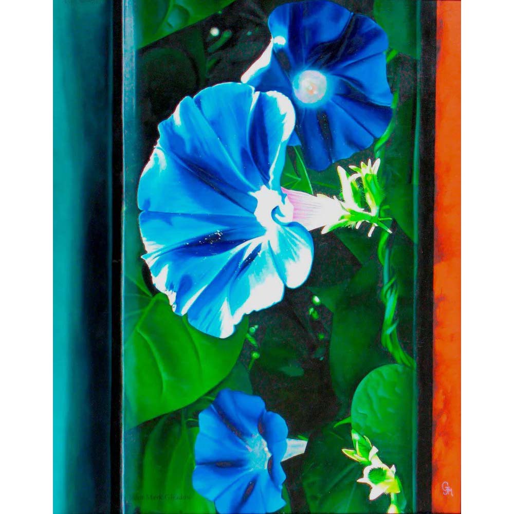 John-Mark Gleadow Morning Glories Limited Edition Canvas Giclee