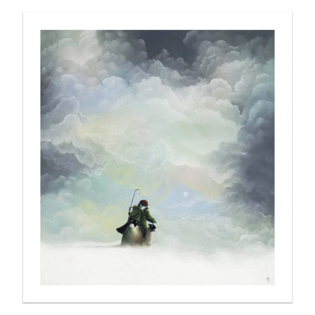 Mackenzie Thorpe Morning Snow Limited Edition Paper Giclee