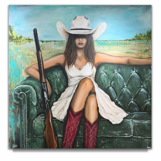 Iryna Miahka "New Sheriff in Town" Original Canvas
