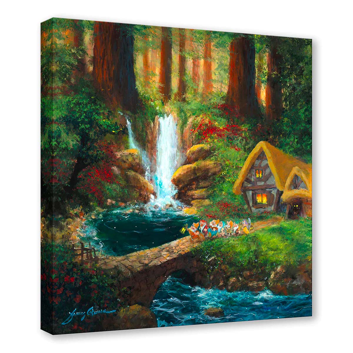 James Coleman Disney Off We Go Limited Edition Canvas Giclee