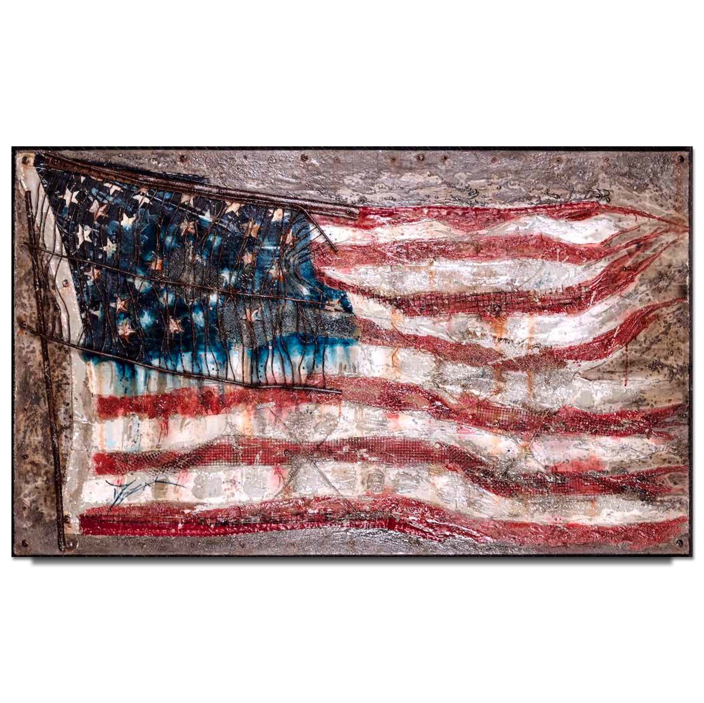 Trevor Mezak Old Glory Limited Edition Canvas Giclee