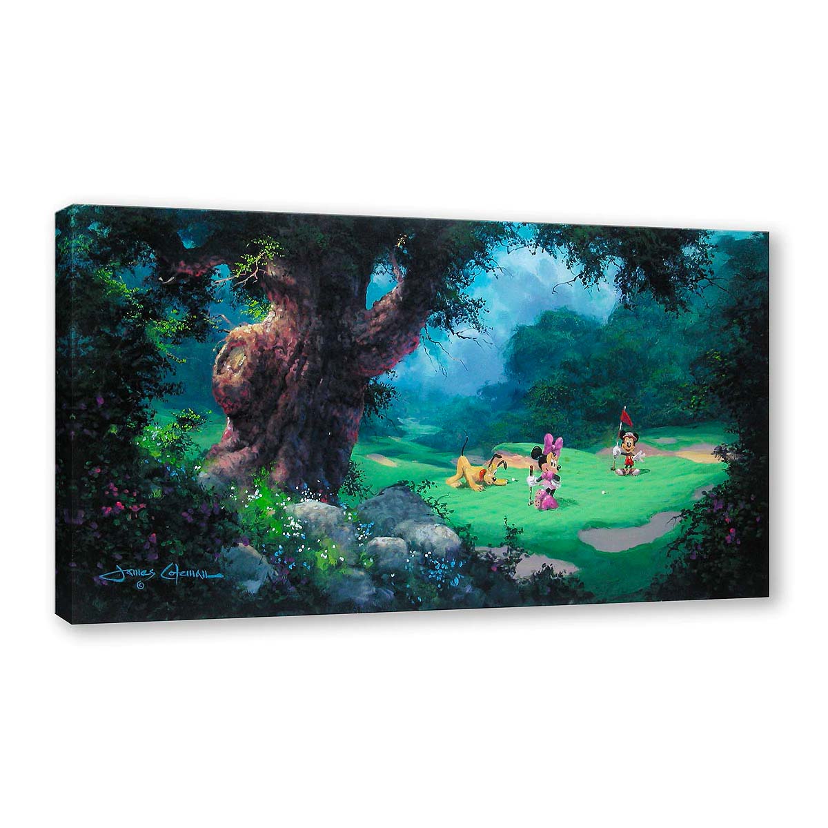 James Coleman Disney "On the Green" Limited Edition Canvas Giclee