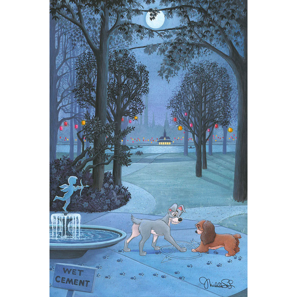 Michelle St. Laurent Disney "Our Paws Together" Limited Edition Canvas Giclee