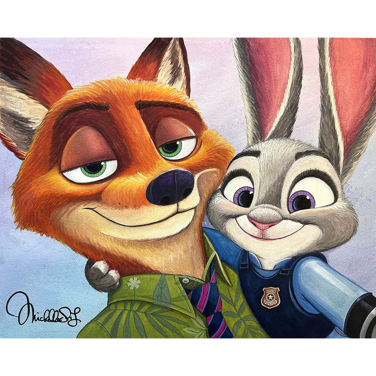 Michelle St. Laurent Disney "Partners" Limited Edition Canvas Giclee