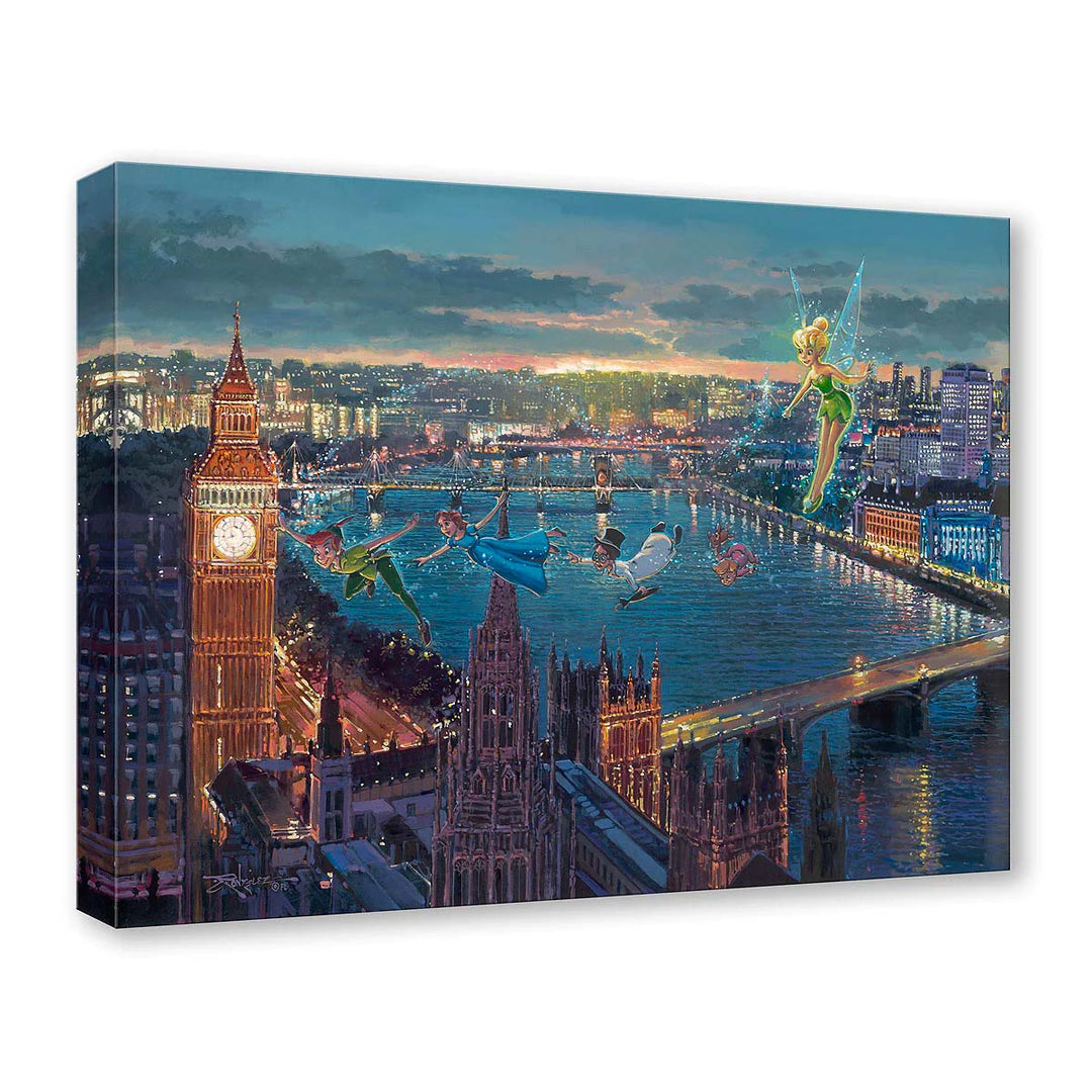 Rodel Gonzalez Disney Peter Pan in London Limited Edition Canvas Giclee