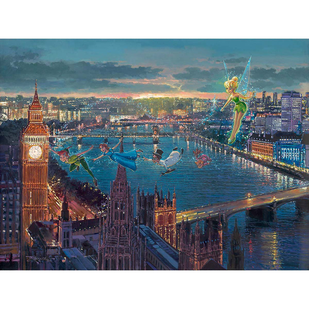 Rodel Gonzalez Disney Peter Pan in London Limited Edition Canvas Giclee
