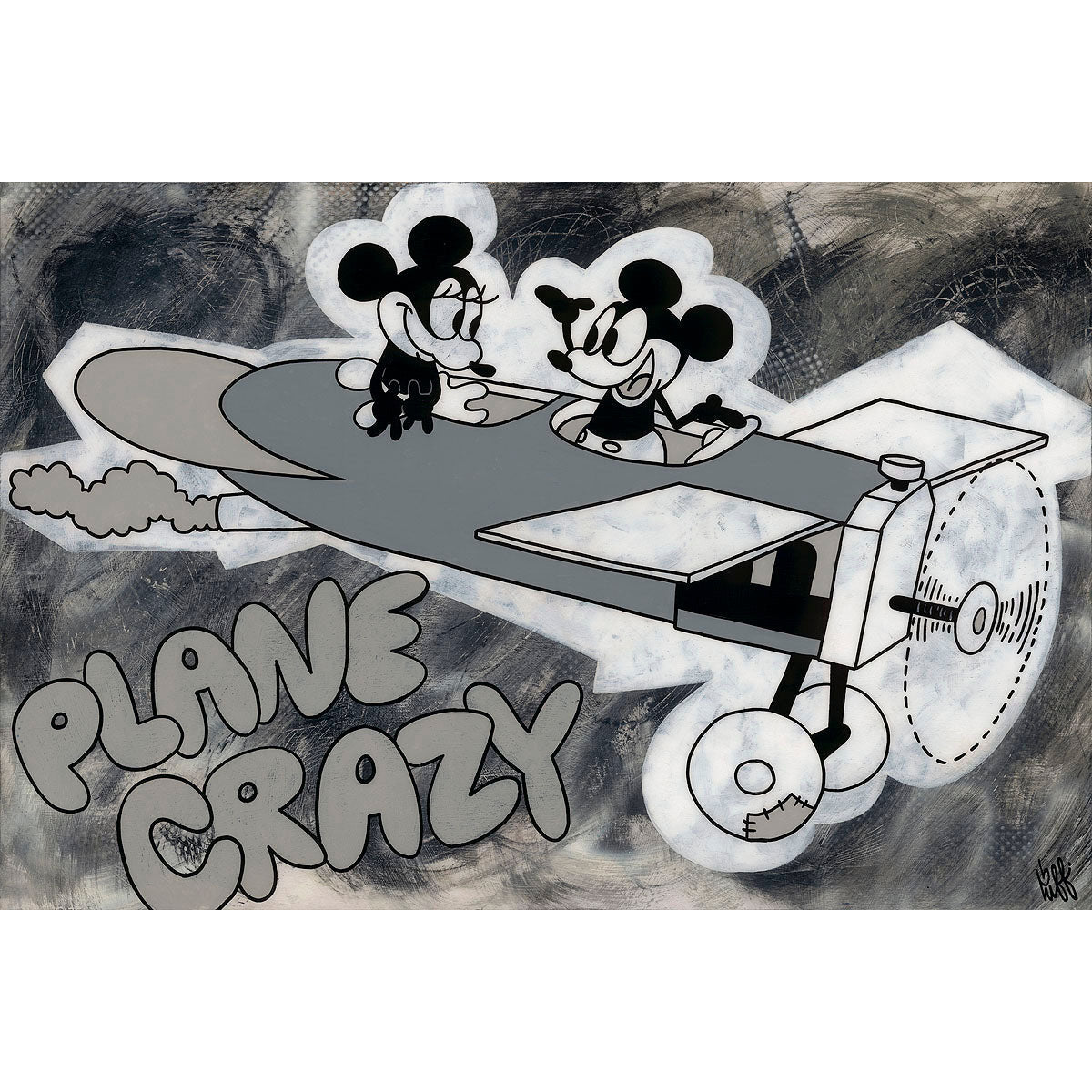 Beau Hufford Disney "Plane Crazy" Limited Edition Canvas Giclee