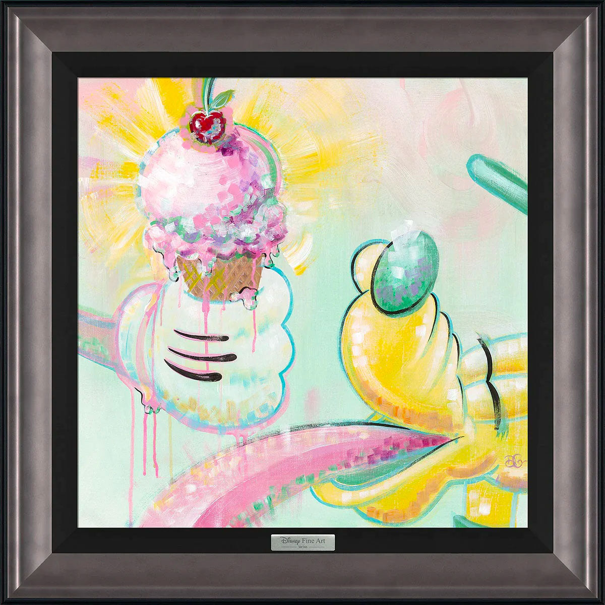 Dom Corona Disney Pluto's Pup Cup Limited Edition Canvas Giclee