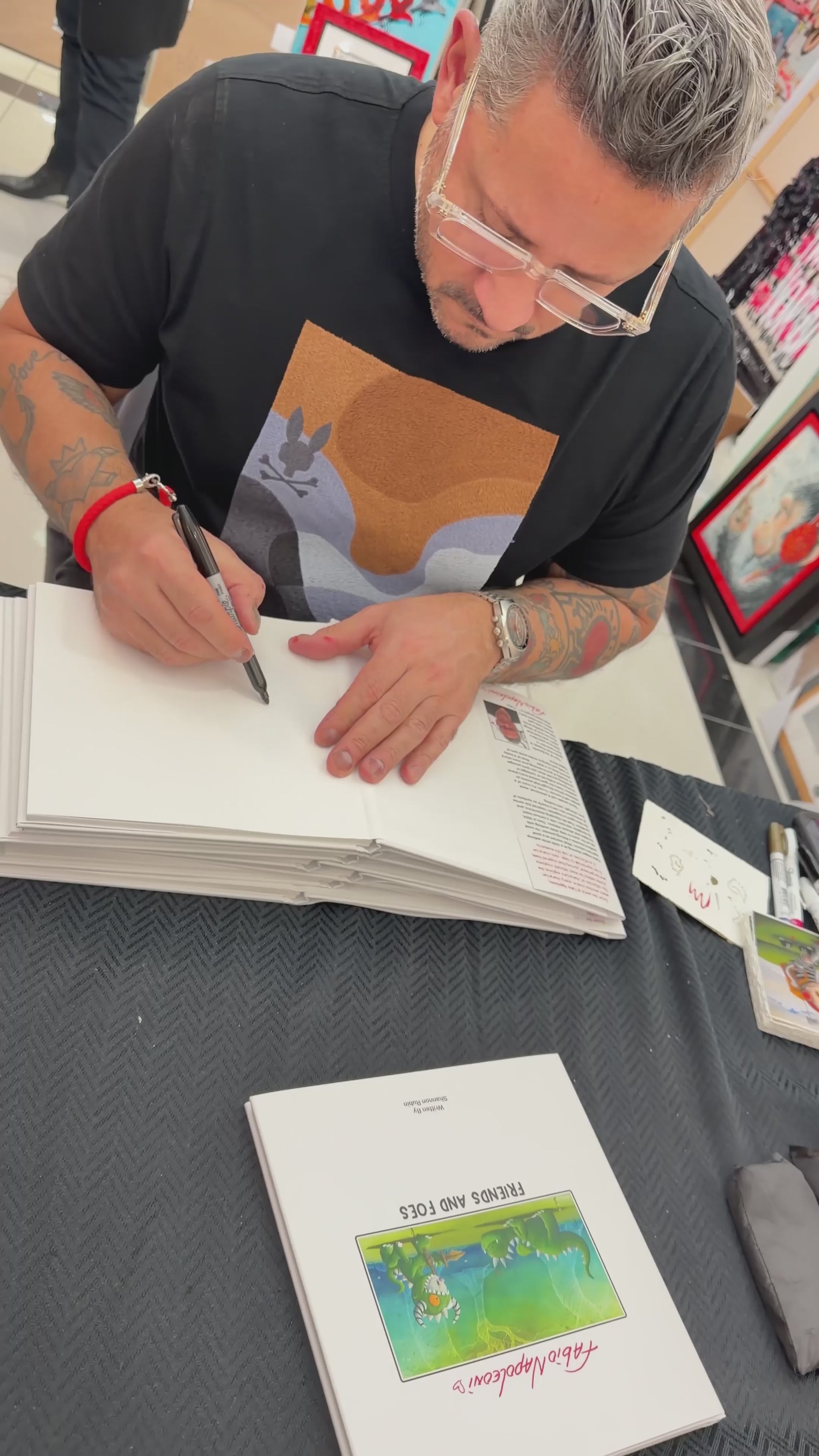 Fabio Napoleoni AUTOGRAPHED Friends and Foes: The Characters of Fabio Napoleoni Book
