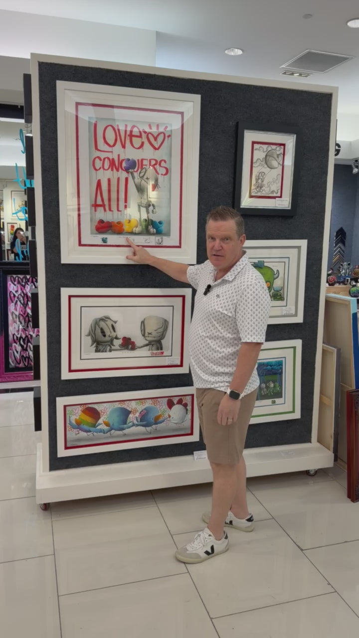 Fabio Napoleoni Framed • "Love Conquers All" Limited Edition Paper Giclee