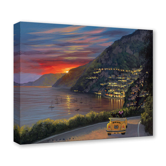 Walfrido Garcia Riding Through Amalfi Limited Edition Canvas Giclee