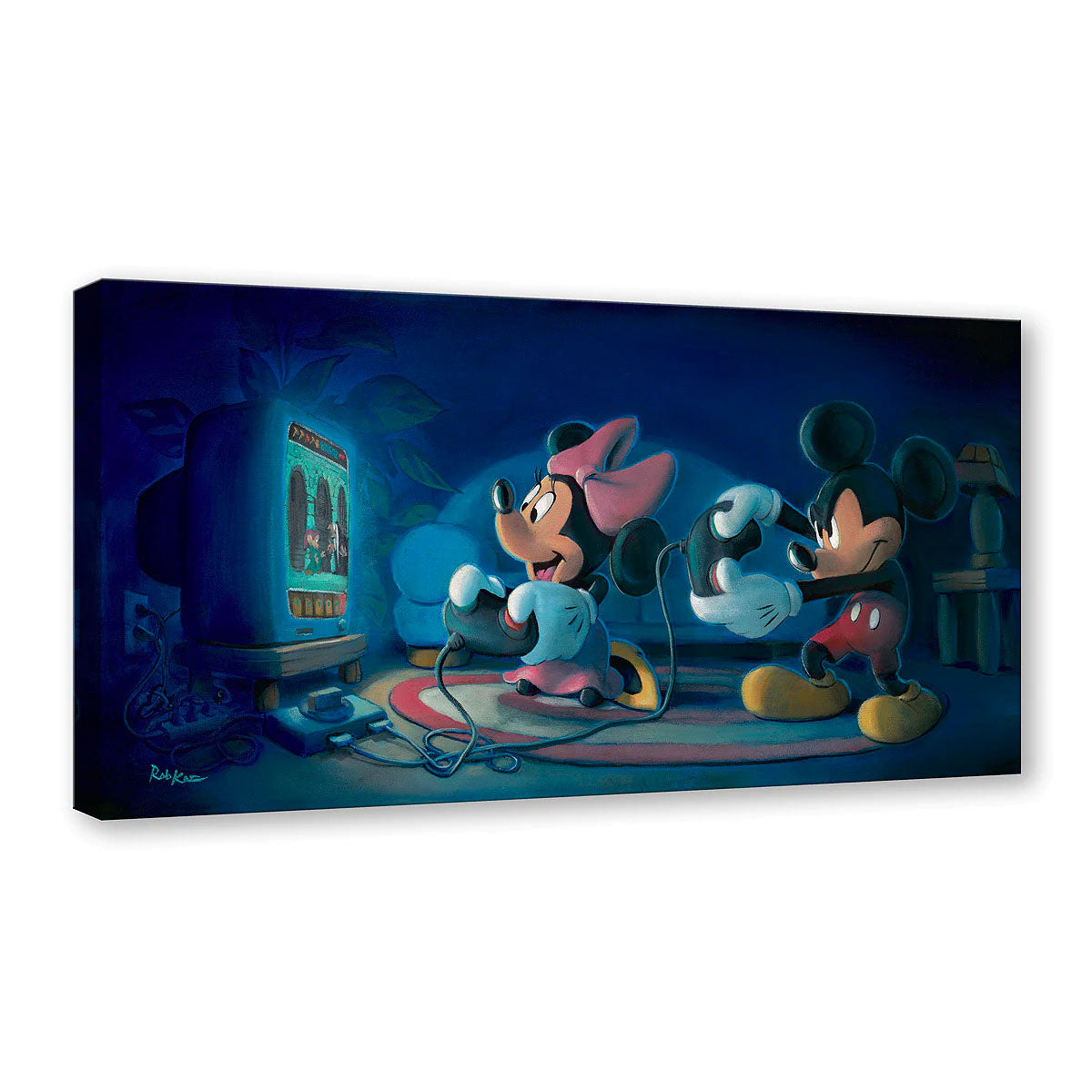 Rob Kaz Disney Game Night Limited Edition Canvas Giclee