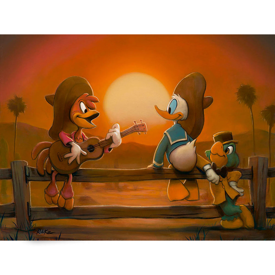 Rob Kaz Disney Sunset Song Limited Edition Canvas Giclee