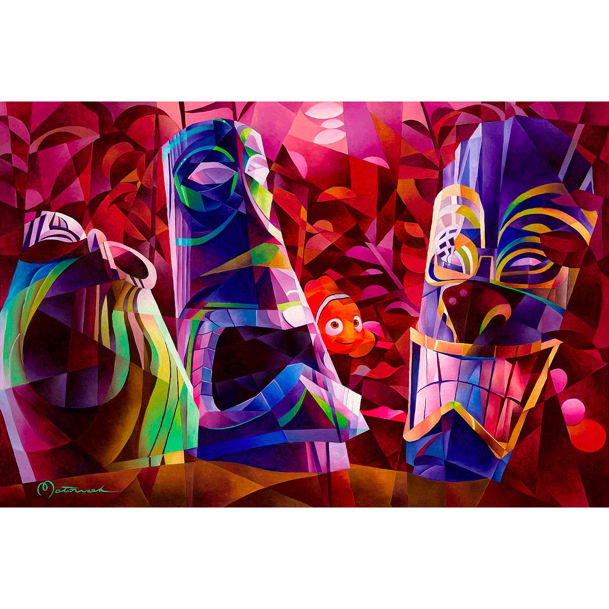 Tom Matousek Disney Shark Bait Hoo Ha Ha Limited Edition Canvas Giclee