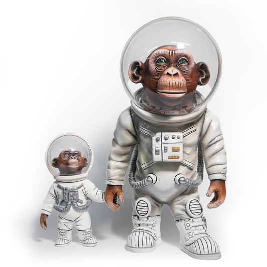Carlos and Albert "SpaceChimps - Father & Son" Sculpture