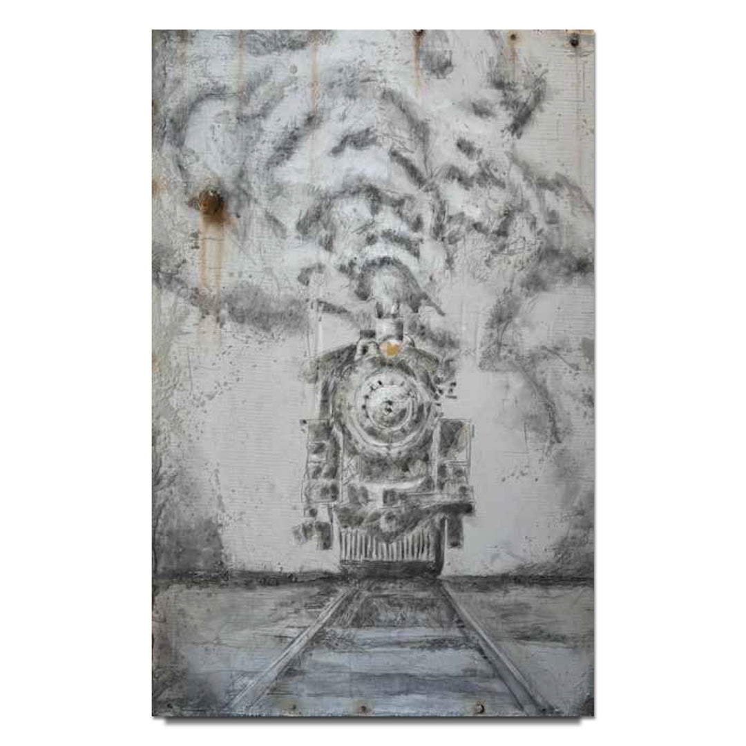 Trevor Mezak Steam Locomotive Limited Edition Canvas Giclee