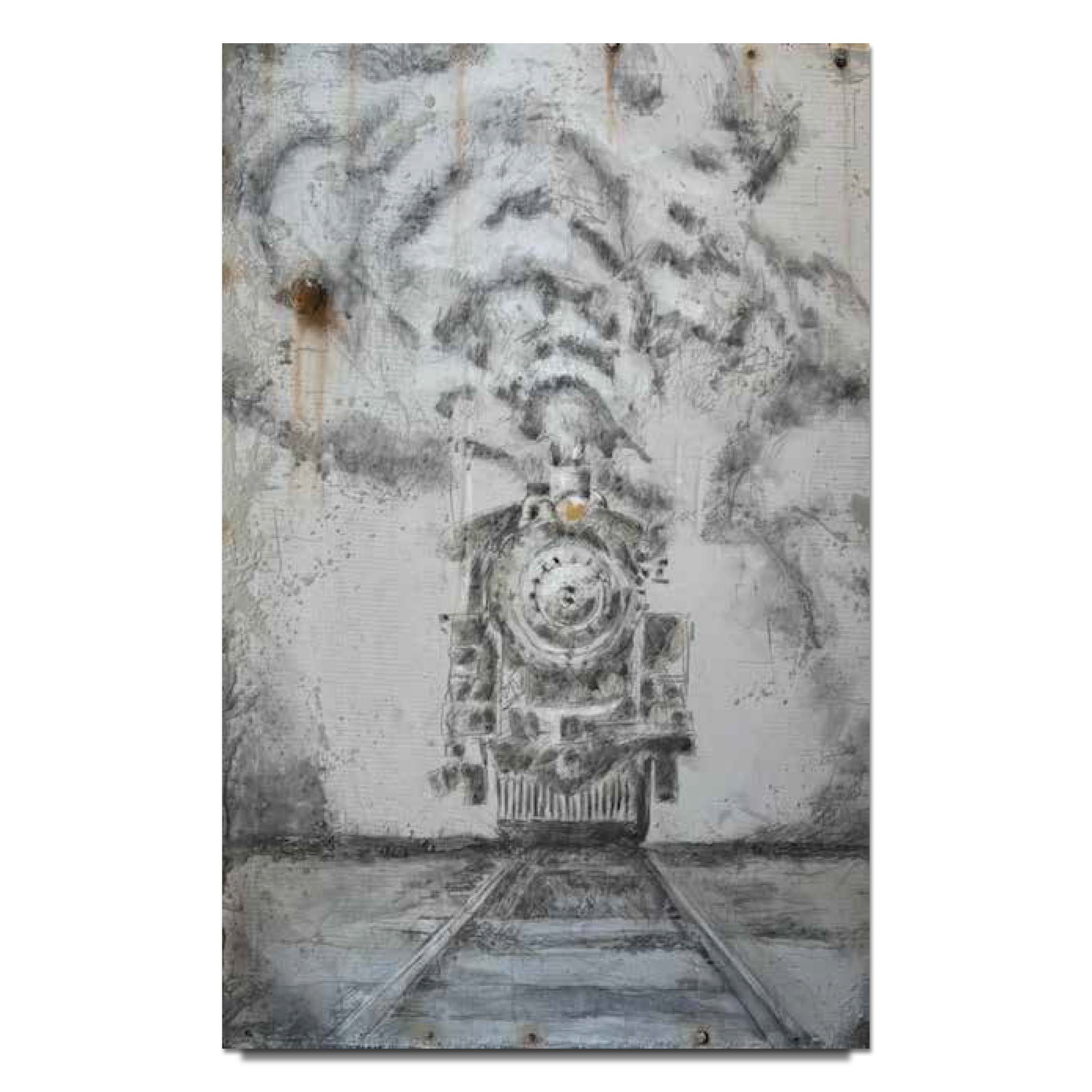 Trevor Mezak Steam Locomotive Limited Edition Canvas Giclee