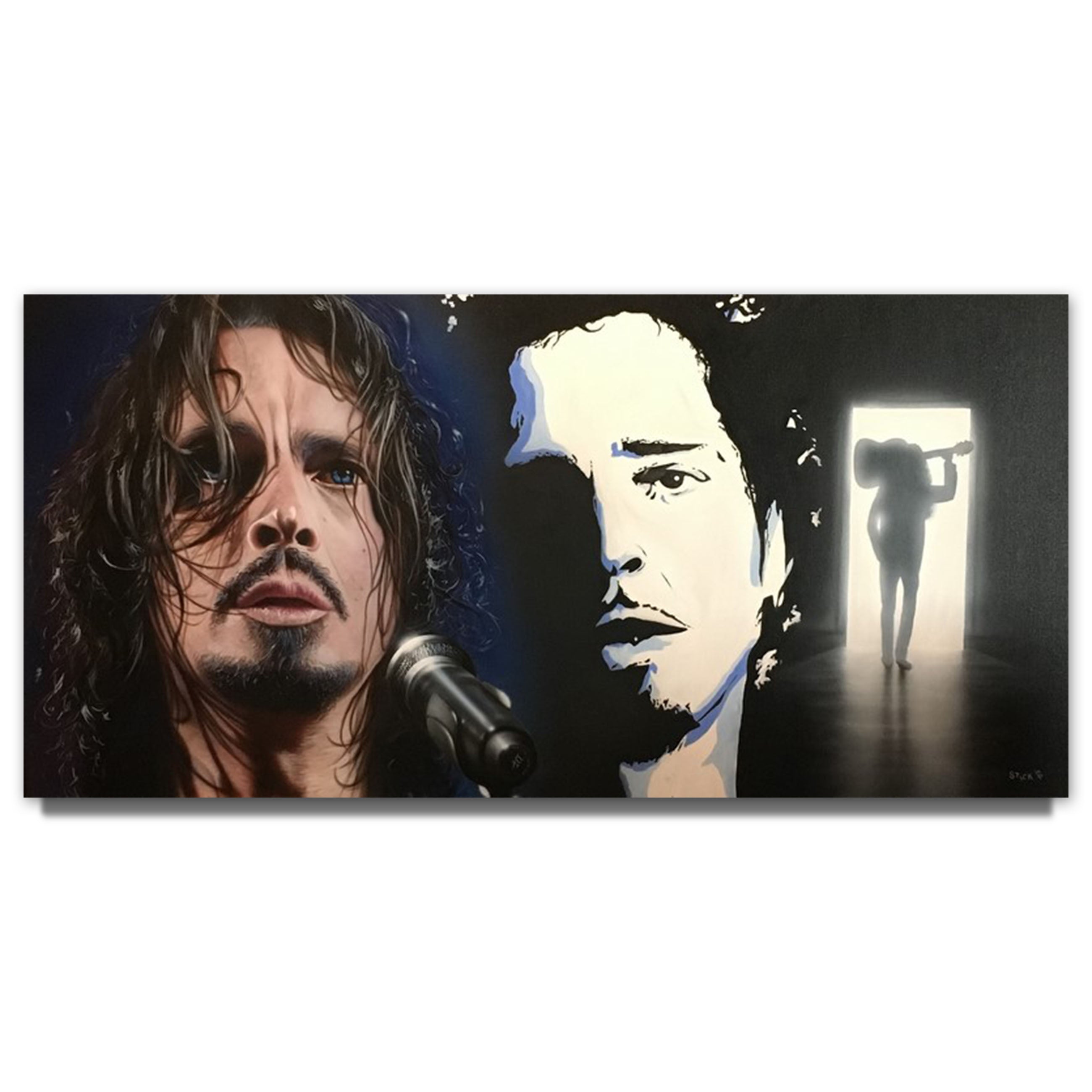 Stickman Heaven Send Hell Away (Chris Cornell) Limited Edition Canvas Giclee