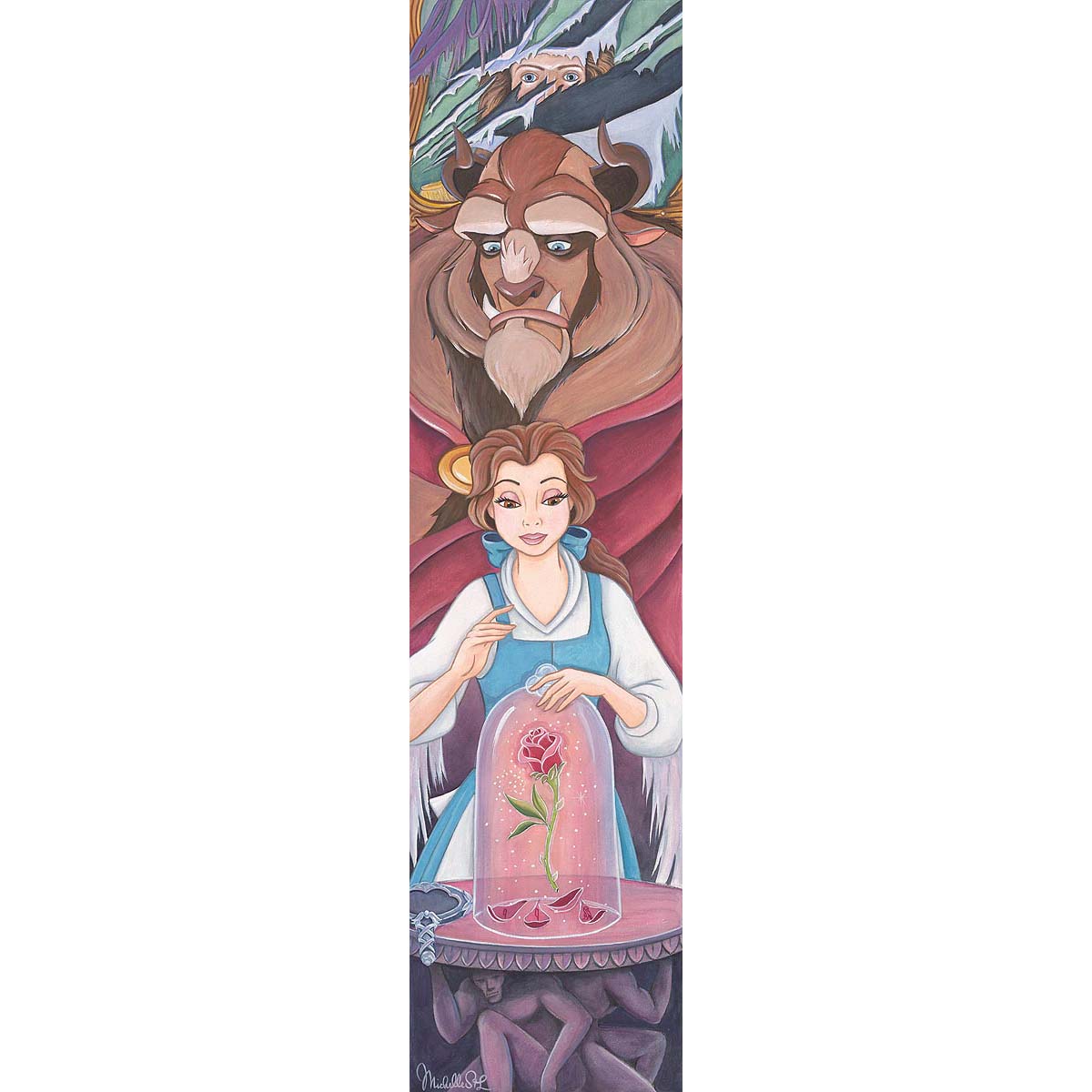 Michelle St. Laurent Disney The Enchanted Rose Limited Edition Canvas Giclee