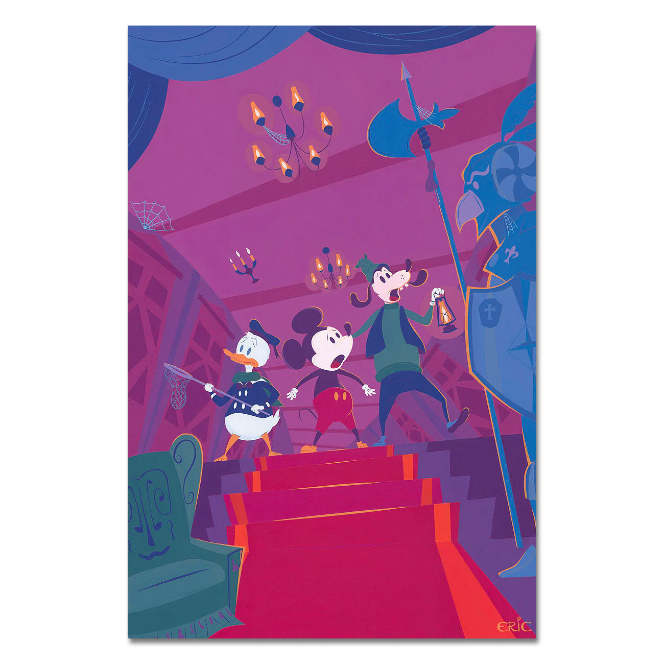 Eric Doggett Disney The Endless Hallway of Spooks Limited Edition Canvas Giclee