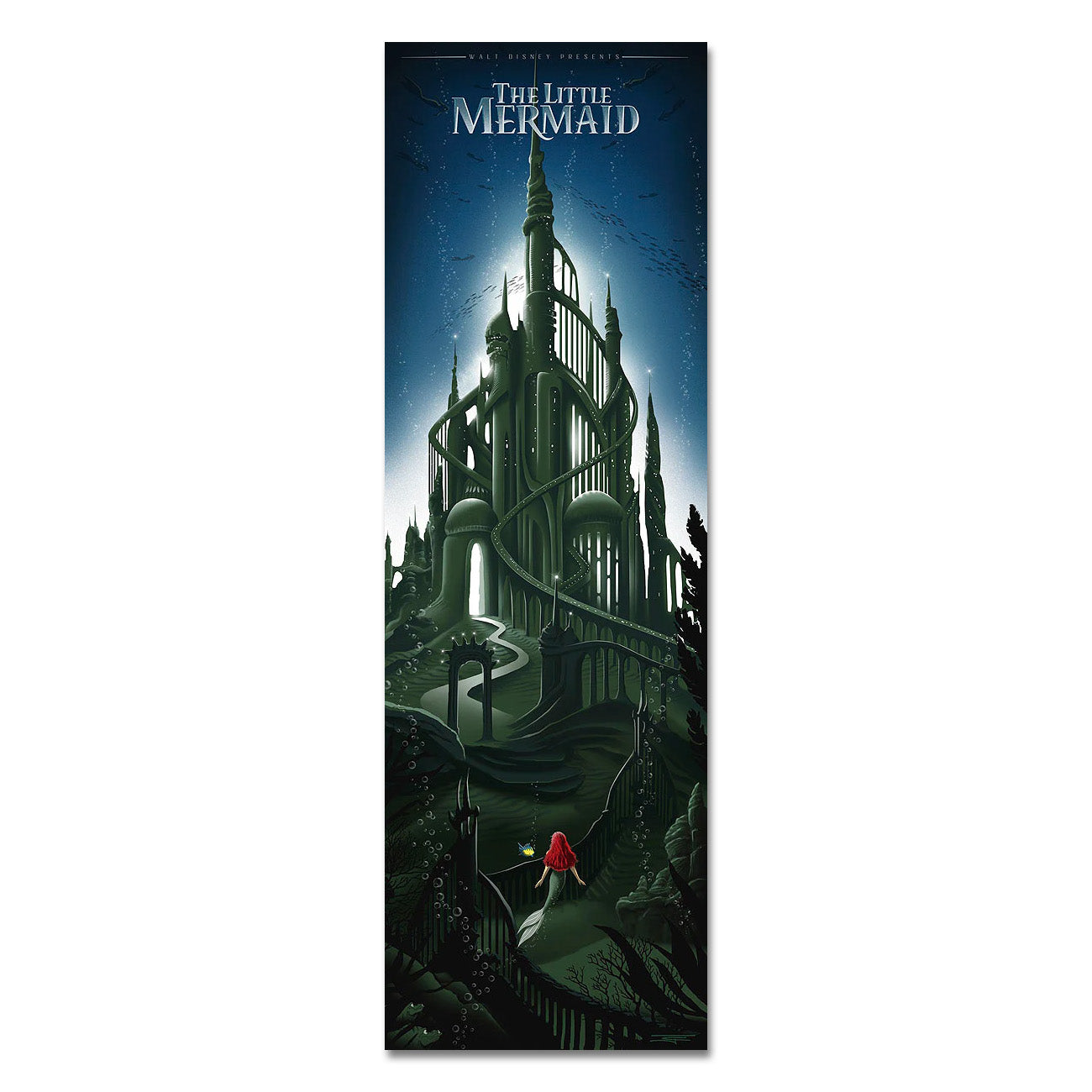 JC Richard The Little Mermaid Castle Limited Edition Canvas Giclee