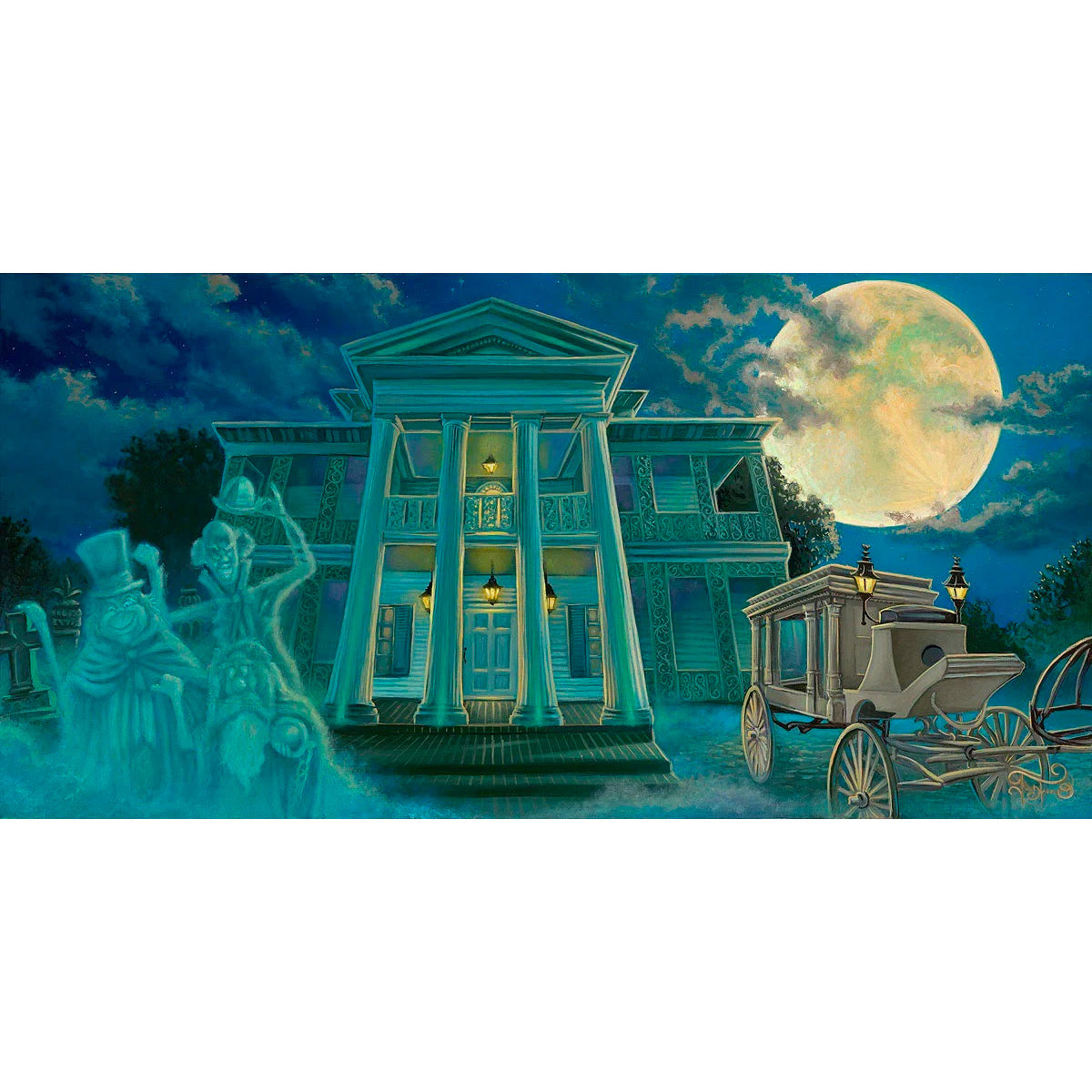 Jared Franco Disney "The Moon Climbs High" Limited Edition Canvas Giclee