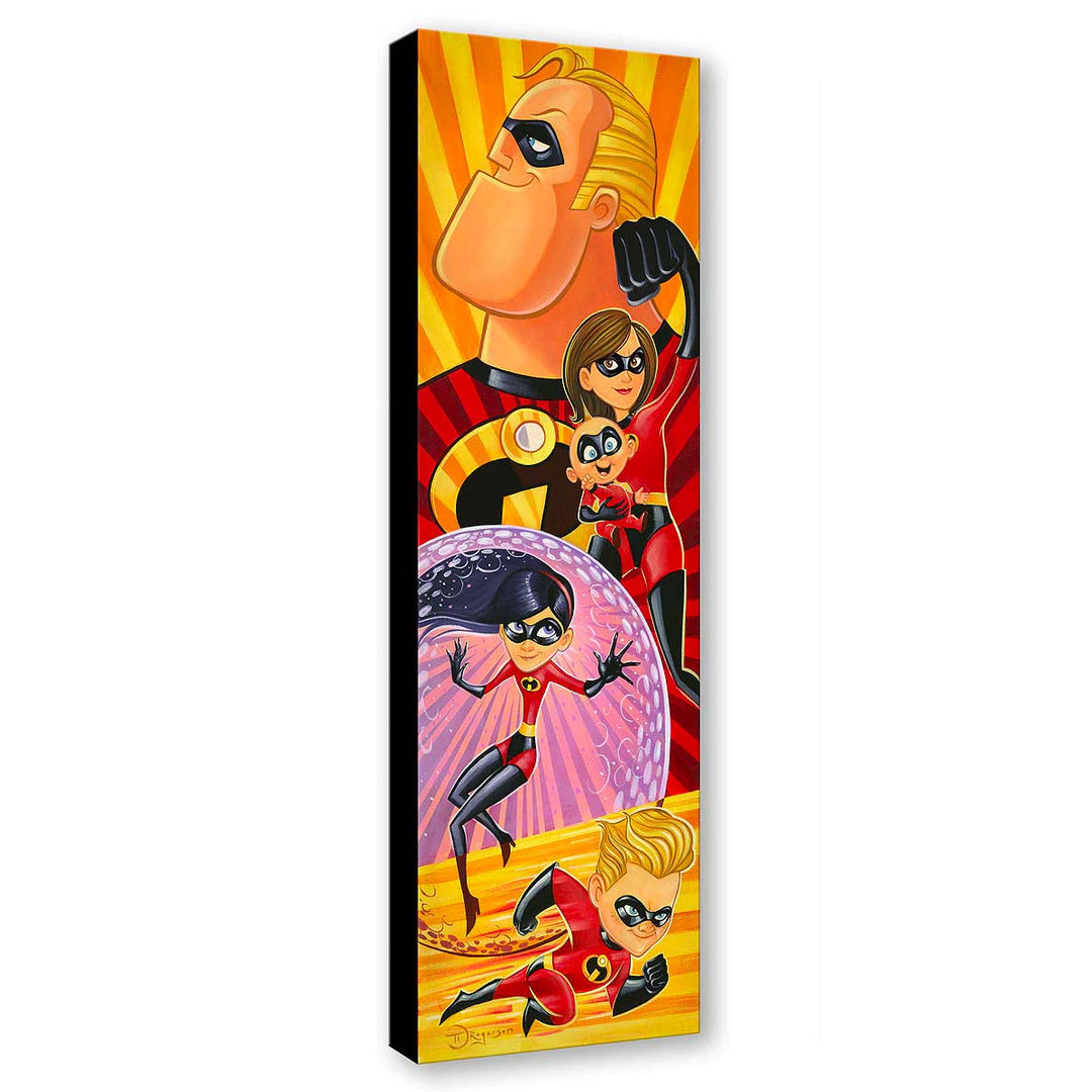 Tim Rogerson Disney Incredibles to the Rescue Limited Edition Canvas Giclee