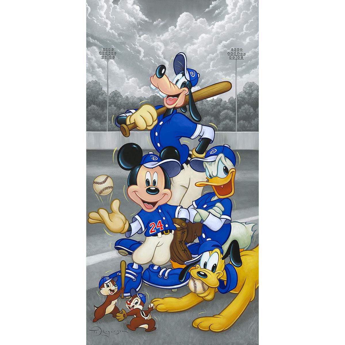 Tim Rogerson Disney Blue Heaven Canvas Giclee