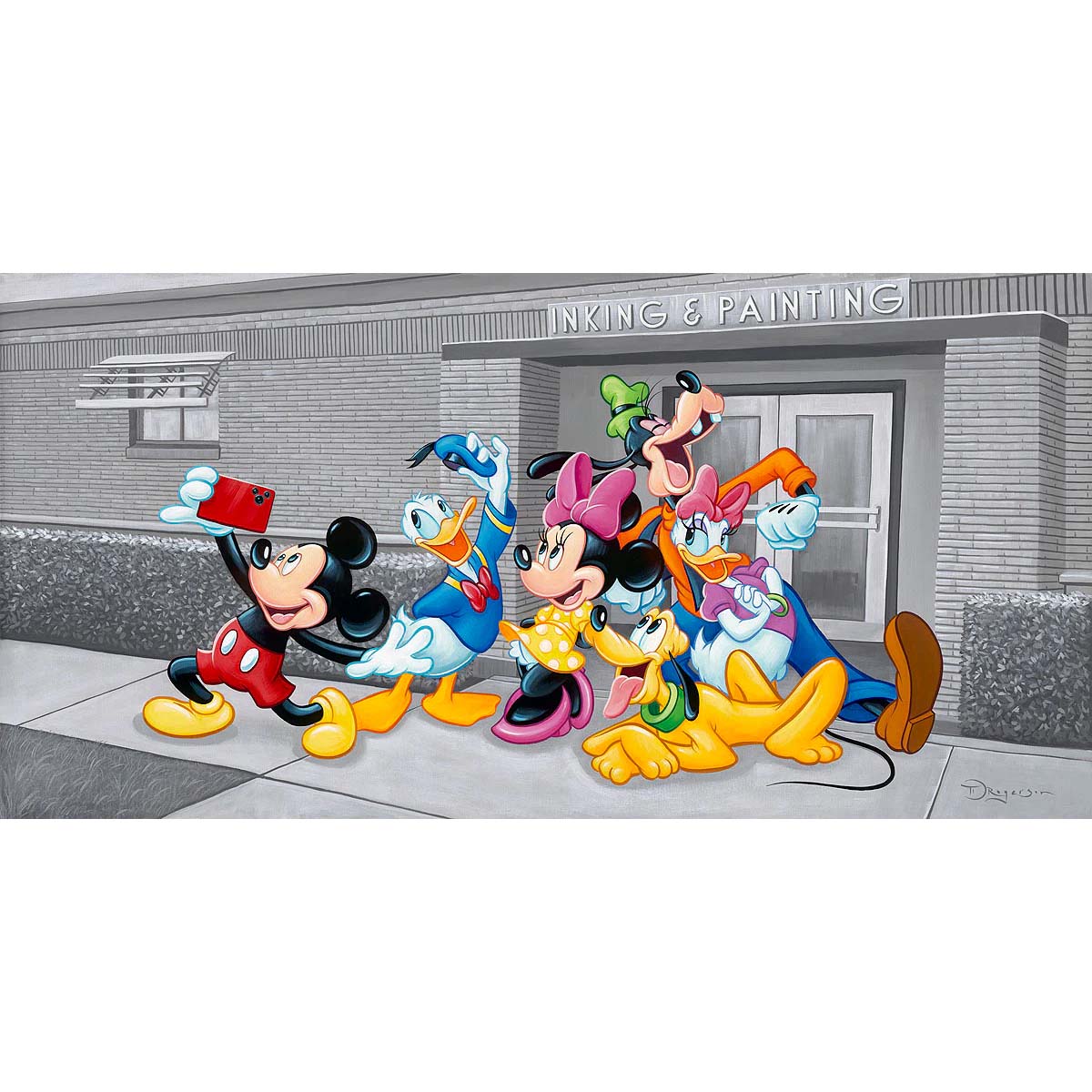Tim Rogerson Disney Celfie Limited Edition Canvas Giclee