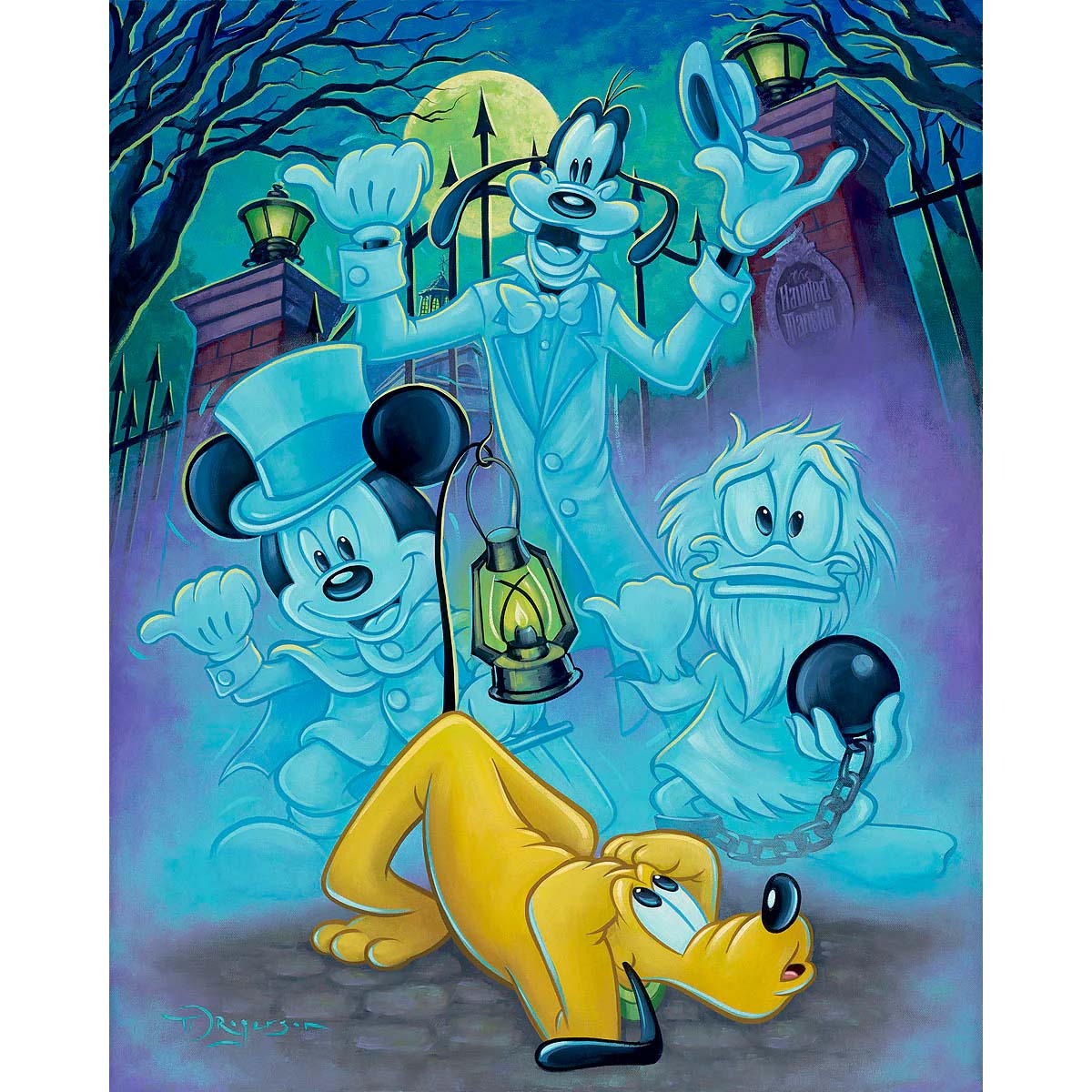 Tim Rogerson Disney Hitchhiking Pals Limited Edition Canvas Giclee
