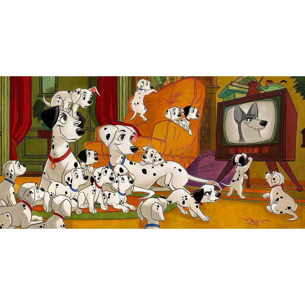 Tim Rogerson Disney Movie Night Limited Edition Canvas Giclee