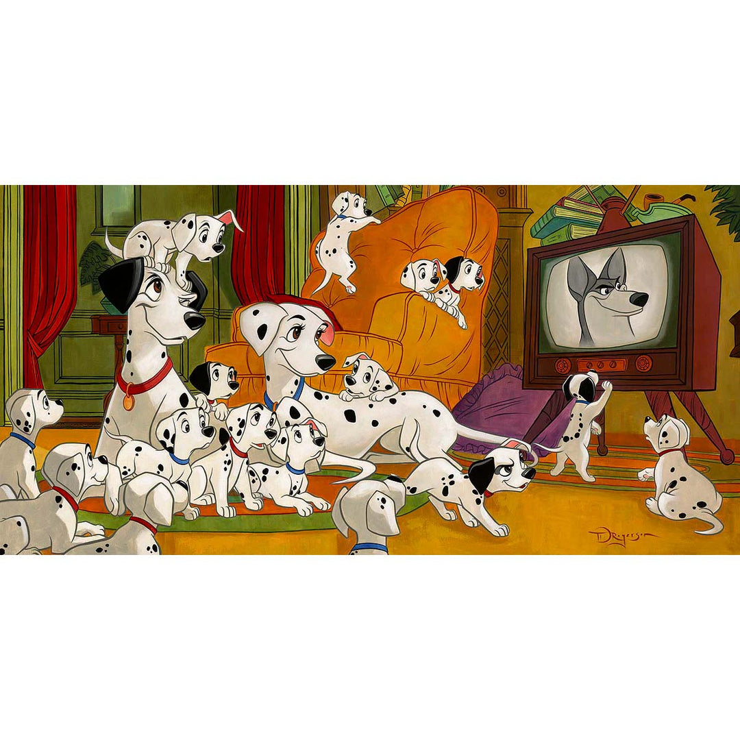 Tim Rogerson Disney Movie Night Limited Edition Canvas Giclee