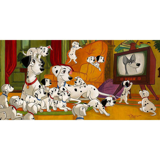 Tim Rogerson Disney Movie Night Limited Edition Canvas Giclee