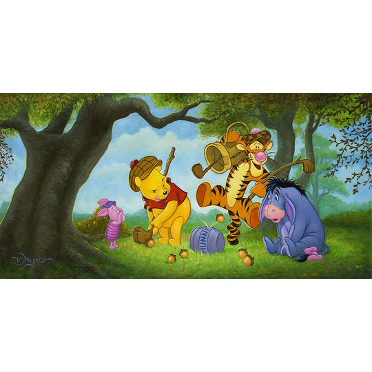 Tim Rogerson Disney Pooh Over Par Limited Edition Canvas Giclee