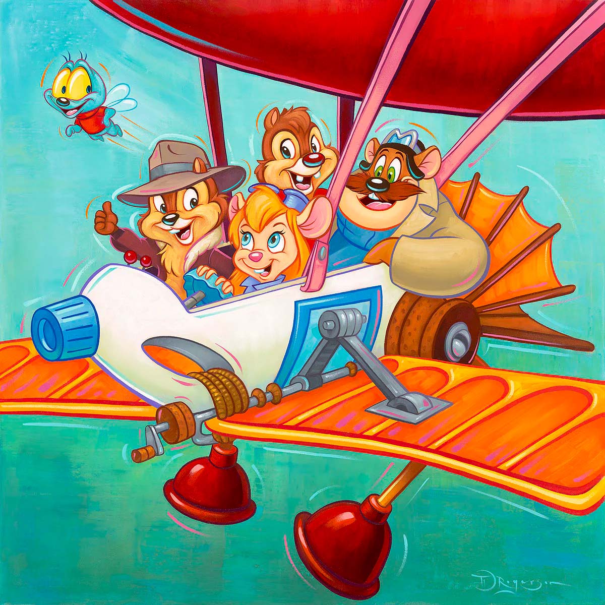 Tim Rogerson Disney The Ranger Plane Limited Edition Canvas Giclee